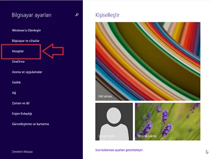 Windows 8.1 Parola Kaldırma 3 - Windows 8.1' Parolası Nasıl Tamamen Kaldırılır? (Resimli Anlatım)