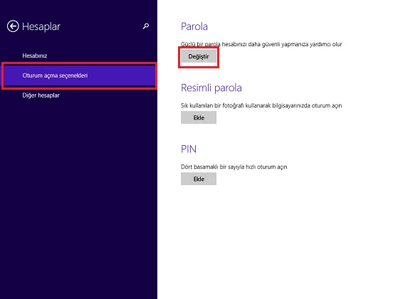 Windows 8.1 Parola Kaldırma 4 - Windows 8.1' Parolası Nasıl Tamamen Kaldırılır? (Resimli Anlatım)