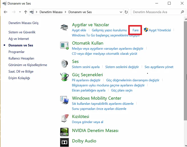 Mousepad Sıfırlama Nasıl Yapılır? (Resimli Anlatım)