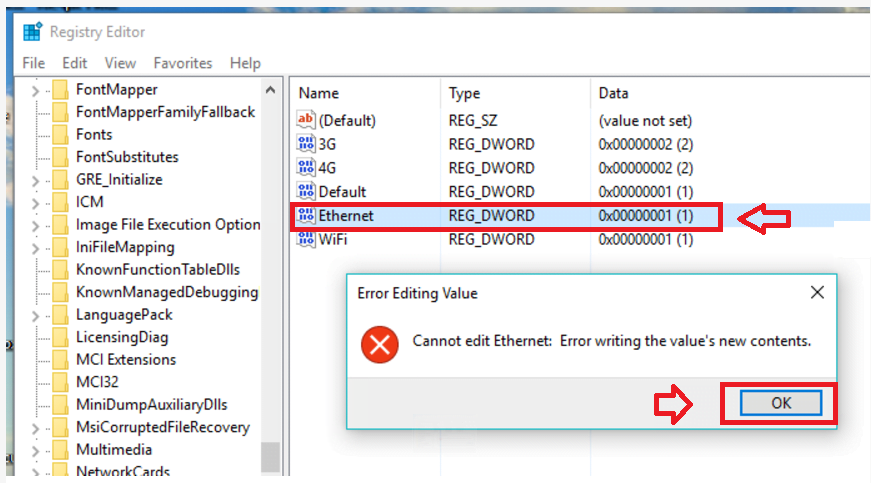 Как найти файл в реестре \ image file execution options. Editing errors