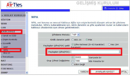 AirTies RT 210 Modem Kurulumu 5 - AirTies RT-210' Modem Kurulumu (Resimli Anlatım)