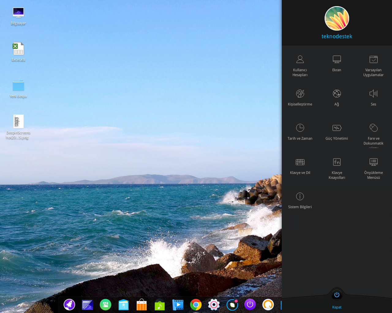 'Linux Deepin 15.3' Genel Bakis ve Ayarlar (Resimli Anlatım) 'Linux Deepin 15.3' Genel Bakis ve Ayarlar (Resimli Anlatım)