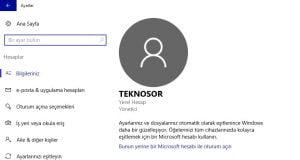 Windows 10'da Yeni Kullanıcı Hesabı Oluşturma (Resimli Anlatım)