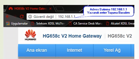 Huawei HG658C V2 Modem Kurulumu ve Kablosuz Ayarlar