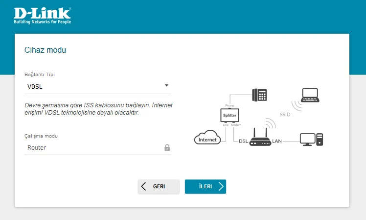 D Link DSL 224 VDSL2 ADSL2 Modem Kurulumu 4 - D-Link DSL-224 VDSL2/ADSL2+ Modem Kurulumu (Resimli Anlatım)