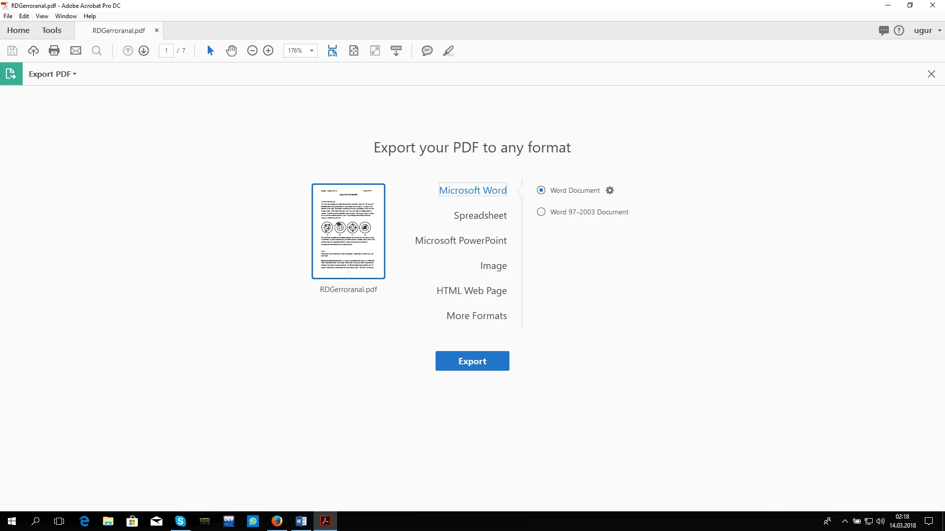 PDF Dosyasını Word’e Çevirme 4 - PDF Dosyasını Word’e Çevirme (Resimli Anlatım)