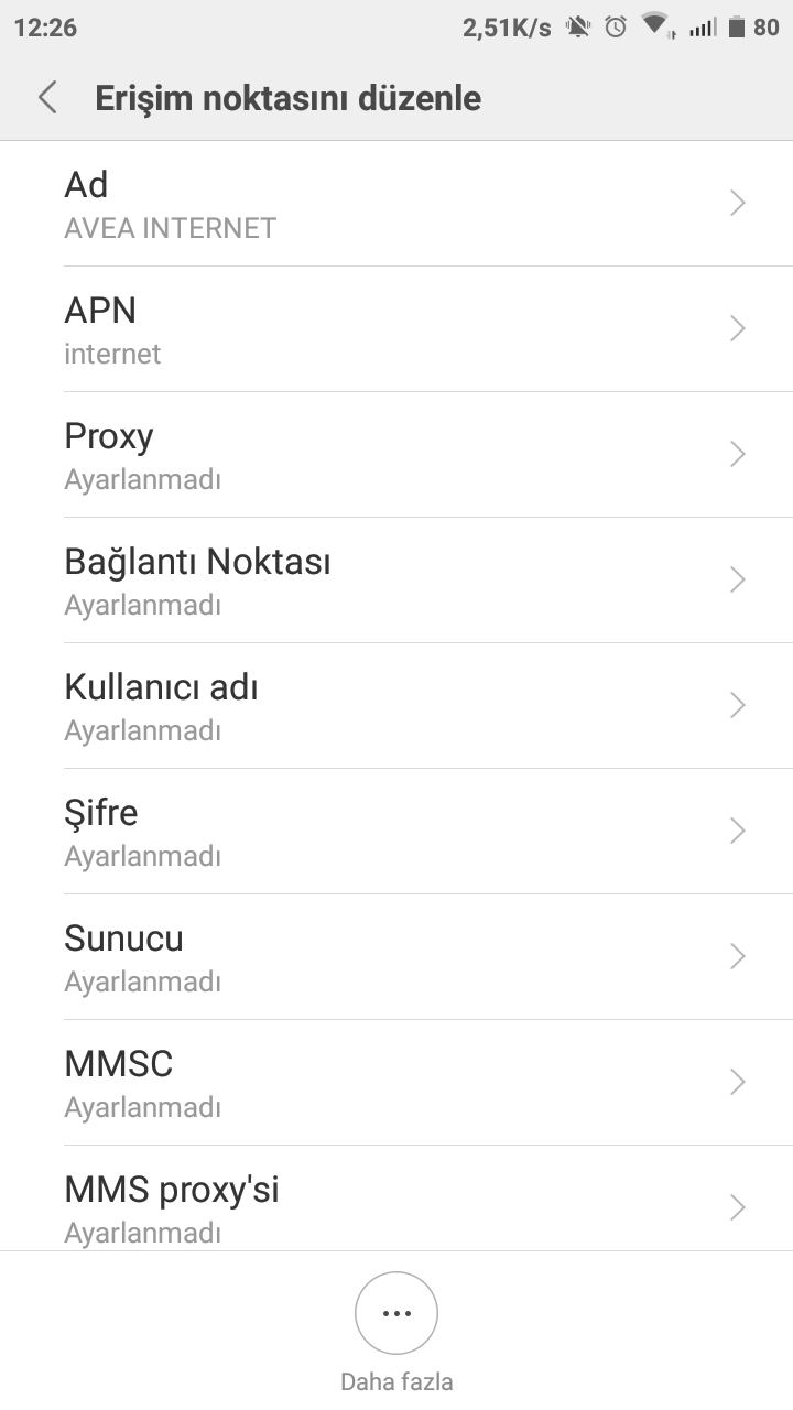 Xiaomi Redmi Note 5A İnternet Ayarları 5