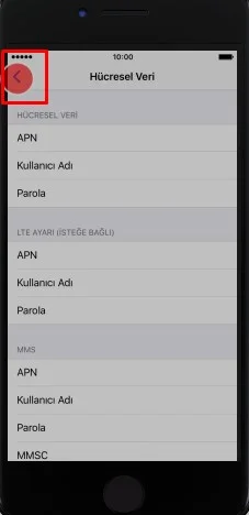 iPhone 7 Manuel İnternet APN Ayarları 4 - iPhone 7 Manuel İnternet (APN) Ayarları (Resimli Anlatım)