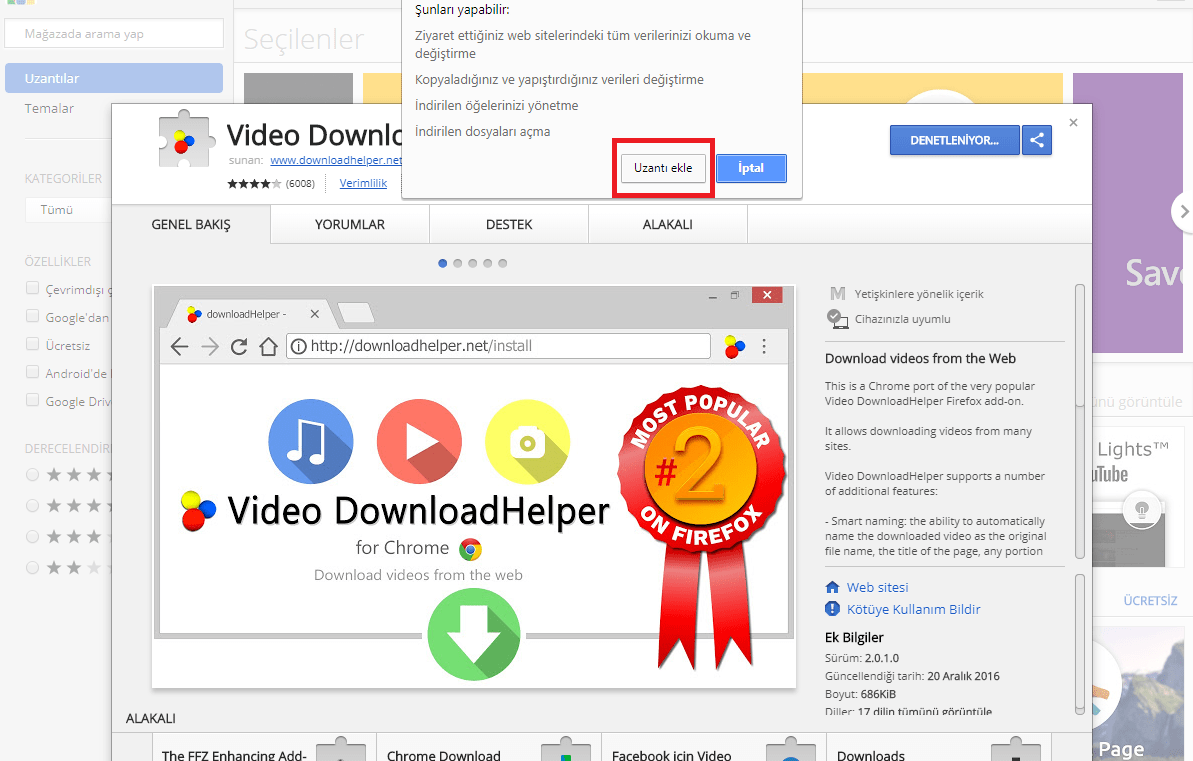 Google Chrome’da Video İndirme 3