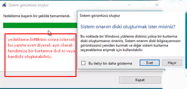 Windows 10’da Nasıl Yedek Alınır 6