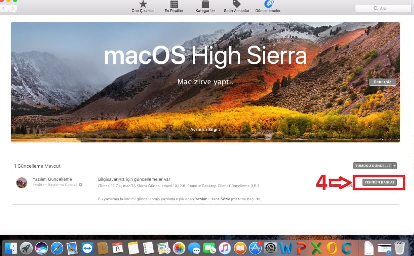 macOS işletim sistemi güncelleme 3