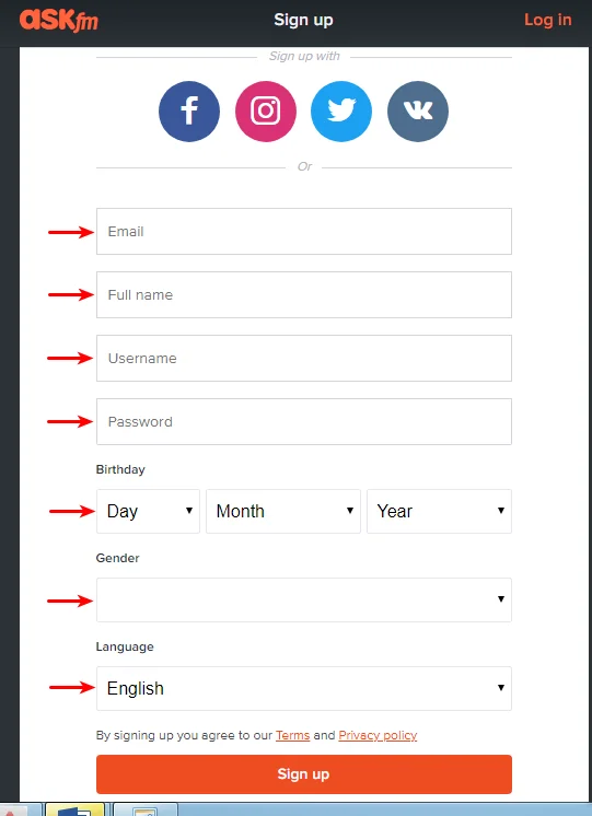 ASKfm Üye Olma ve Hesap Açma 2 - ASKfm Üye Olma ve Hesap Açma (Resimli Anlatım)