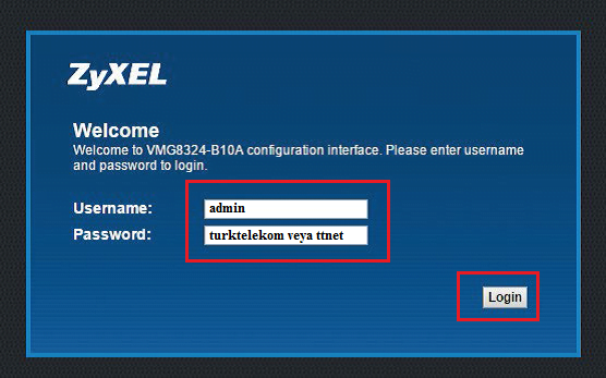 ZyXEL Bridge resim 2 - ZyXEL VMG8324-B10A VDSL Modem Bridge (Köprü) Mod Kurulum