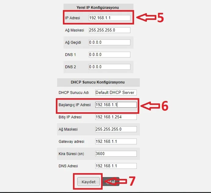 airties dhcp değiştirme 3 - AirTies Modemlerde IP Değiştirme! (Resimli Anlatım)