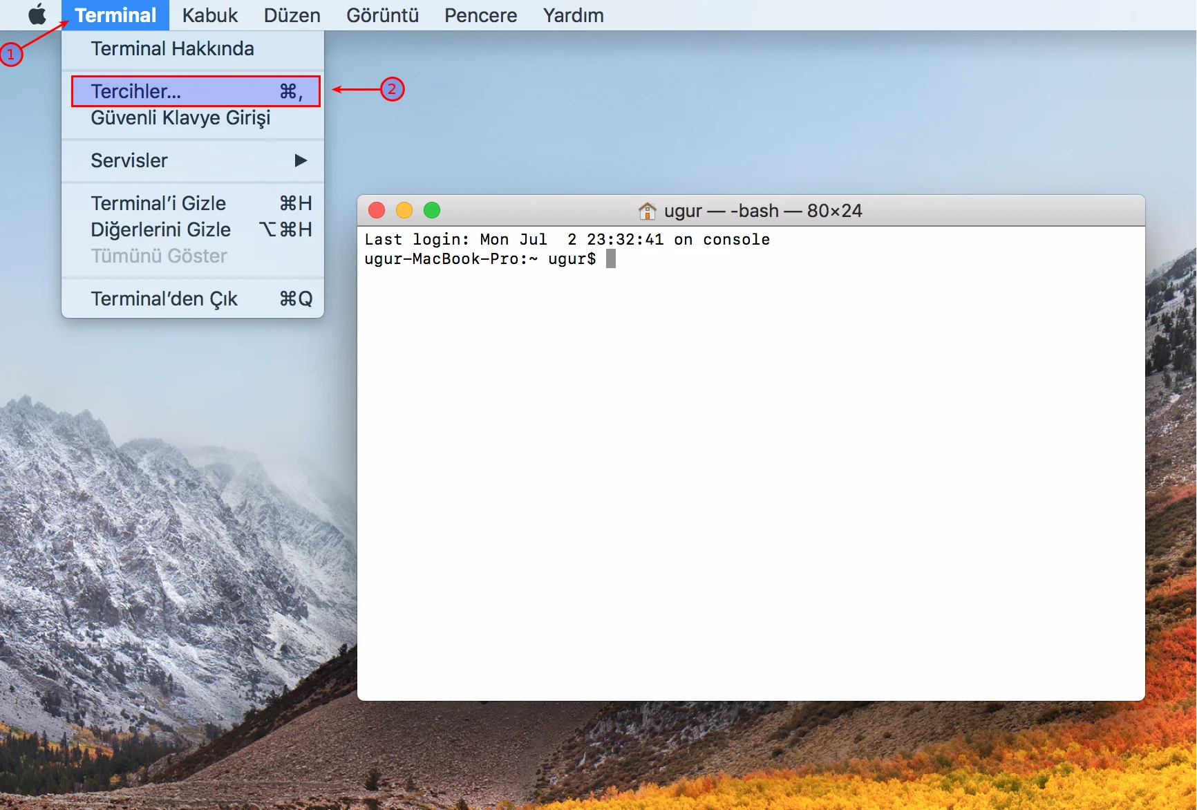 macOS’ta Terminal’e Dil Seçeneği Nasıl Eklenir 2 - macOS’ta Terminal’e Dil Seçeneği Nasıl Eklenir? (Resimli Anlatım)