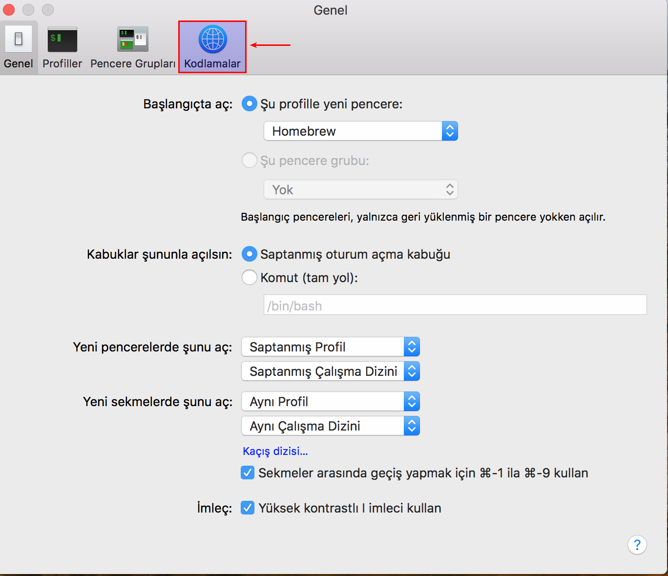 macOS’ta Terminal’e Dil Seçeneği Nasıl Eklenir 3