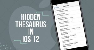 iOS 12'de Thesaurus'u Nasıl Etkinleştirebilirsiniz?