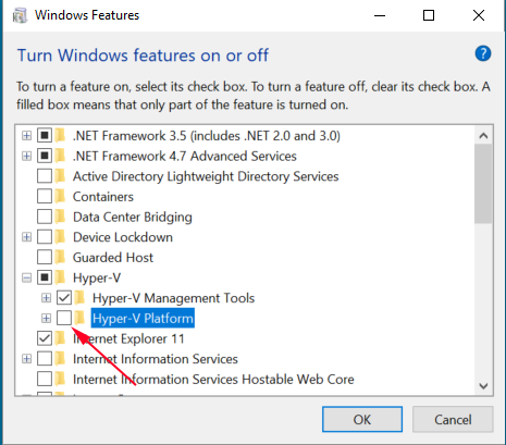 Windows 10da Hyper V Kurulumu 2