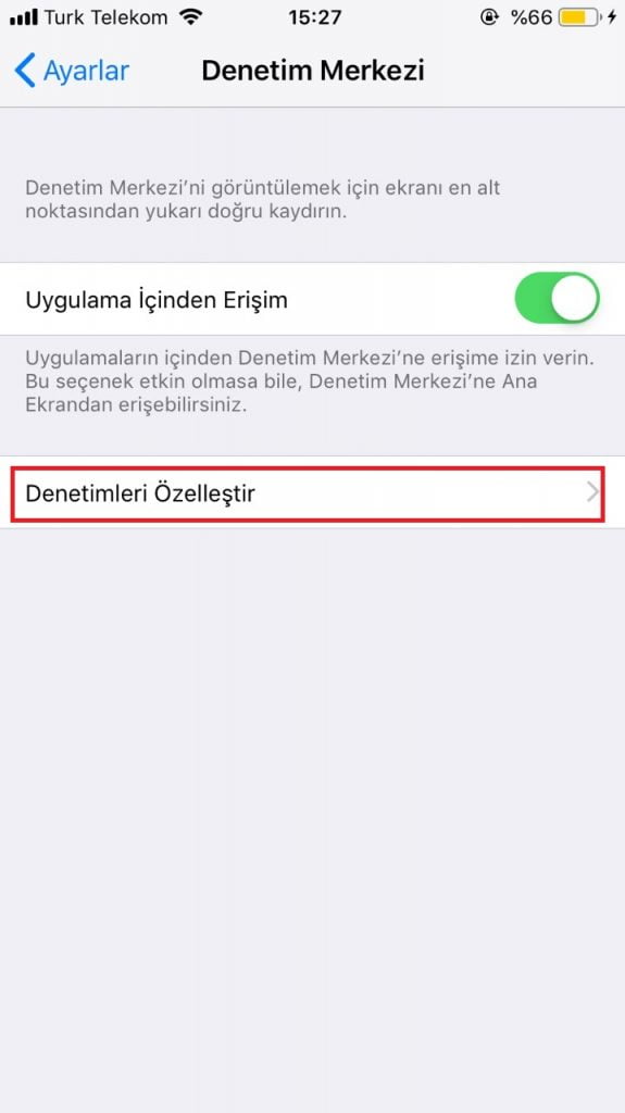 iPhone, iPad veya iPod’da Ekran Kaydı Almak
