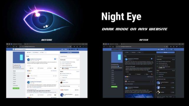Microsoft Edge Night Eye 1 1 - Microsoft Edge Web Sayfaları için Koyu Tema Eklentisi!