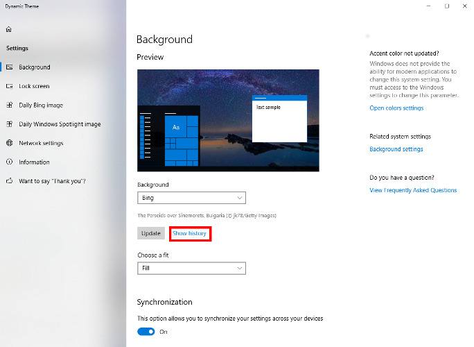 Bingin Duvar Kağıdı Resimlerini Windows 10da Arka Plan Resmi Olarak Ayarlama 3