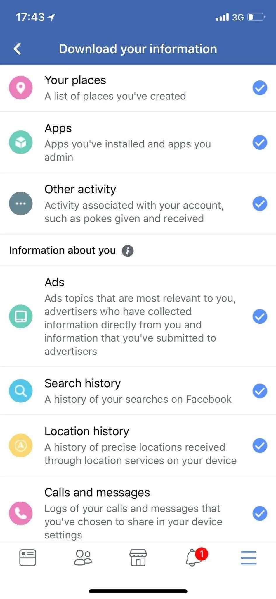 Facebook Verilerinizi Android ve iOS Uygulamasından Nasıl İndirebilirsiniz? Facebook Verilerinizi Android ve iOS Uygulamasından Nasıl İndirebilirsiniz 5 - Facebook Verilerinizi Android ve iOS Uygulamasından Nasıl İndirebilirsiniz?