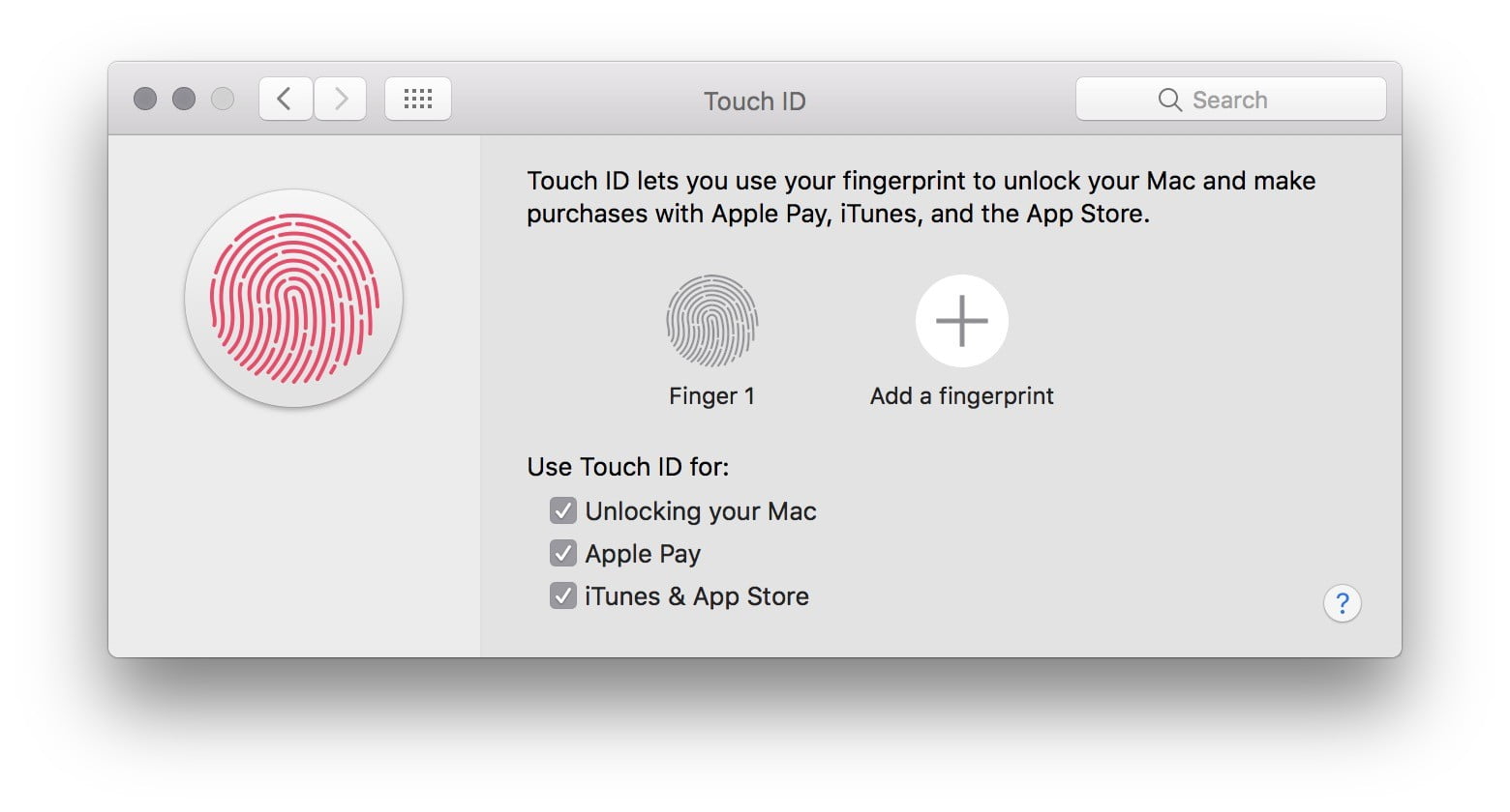 MacBook Airde veya MacBook Proda Touch ID Ayarlama 2