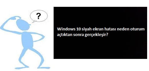 Windows 10 8.1 Siyah Ekran Çözümü