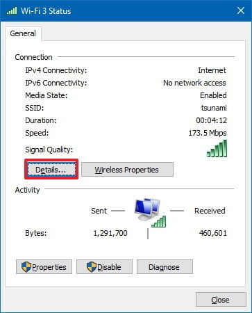Windows 10da Bilgisayarın IP Adresini Bulma 10