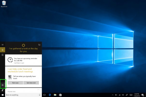 Windows 10da Cortana ile SMS Gönderme 5