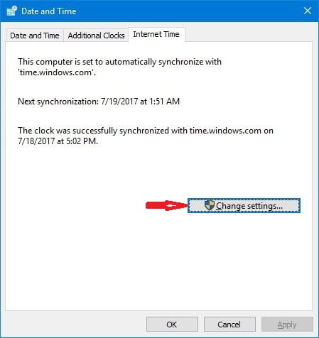 Windows 10da İnternet Saat Sunucusu Ayarları ve Yönetimi 1