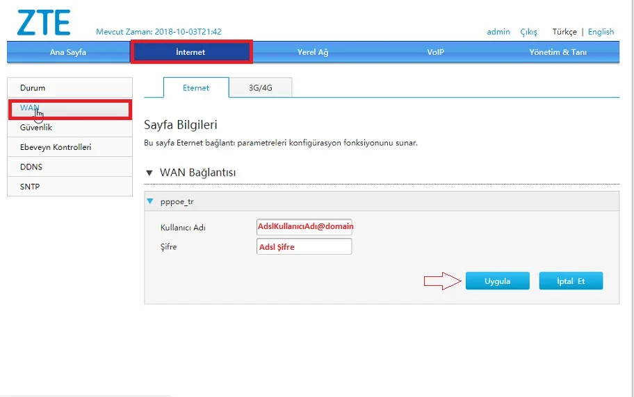 ZTE ZXHN H267a Kurulum ve Kablosuz Ayarları