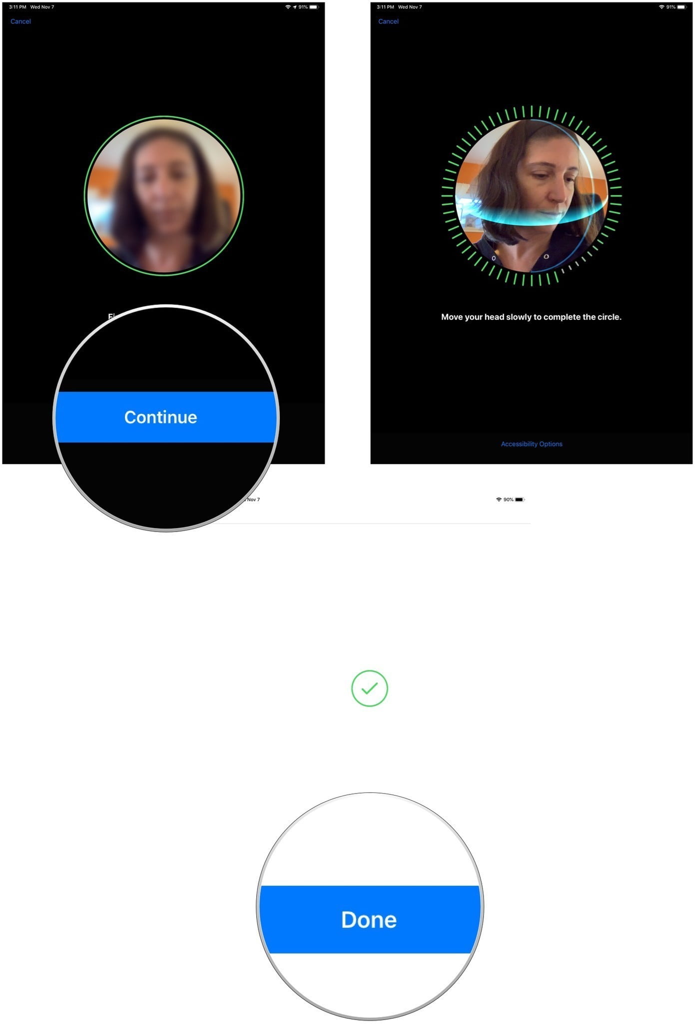 iPad Pro 2018da Yüz Kimliği Face ID Nasıl Ayarlanır 4
