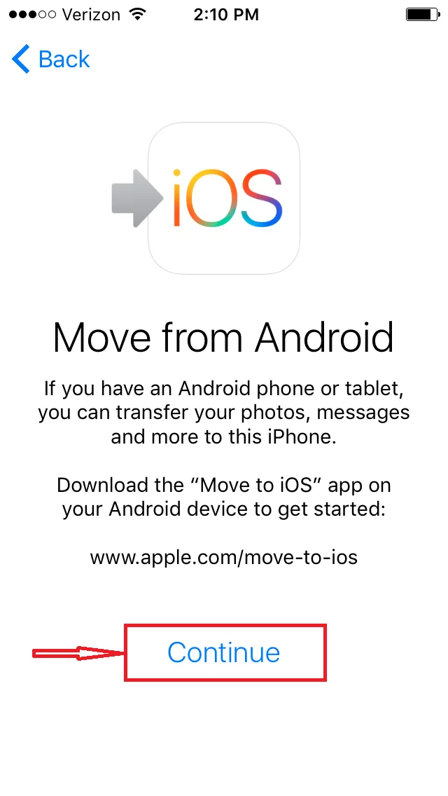 Androidden iPhonea ve iPade Veri Aktarma 5 - Android'den iPhone'a ve iPad'e Veriler Nasıl Taşınır?