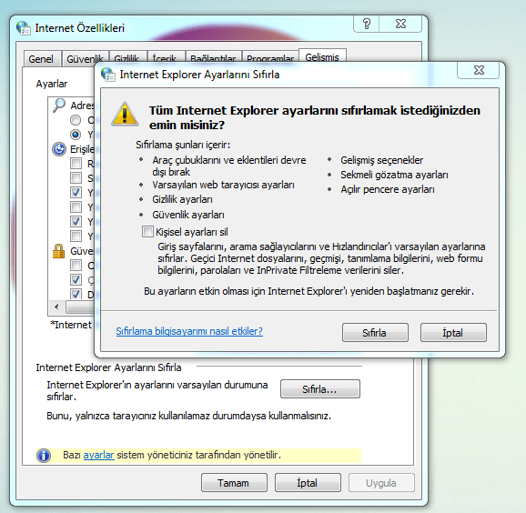 Internet Explorer 11 Video Oynatmıyor Sorunu 2