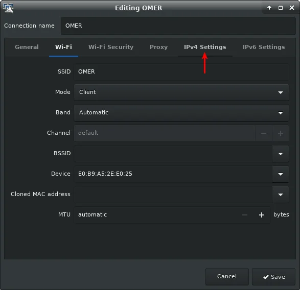 Linux XFCE Masaüstü Ortamında Statik IP ve DNS Ayarları 15 - Linux XFCE ve GNOME Masaüstü Ortamlarında Statik IP ve DNS Ayarları!