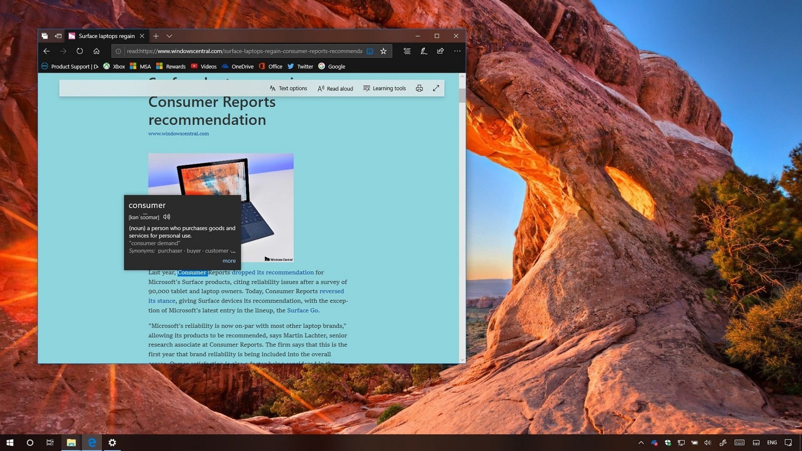 Microsoft Edge’deki Dahili Sözlük Nasıl Kullanılır?