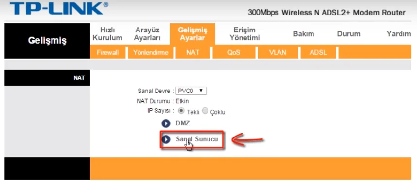 TP Link Modemlerde Port Yönlendirme 7 - TP-Link Modemlerde Port Yönlendirme Nasıl Yapılır?