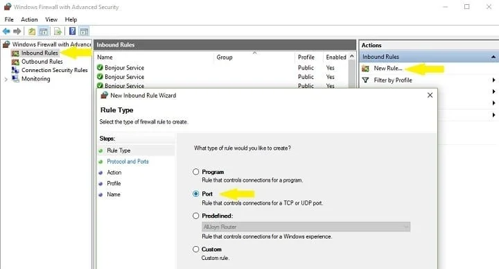 Windows 10da Güvenlik Duvarı Bağlantı Noktaları Nasıl Açılır 1 - Windows 10'da Güvenlik Duvarı Bağlantı Noktaları Nasıl Açılır