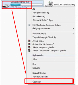 Windows 10da USB Flash Bellek İle RAM Artırma 3