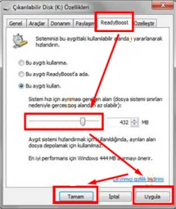 Windows 10da USB Flash Bellek İle RAM Artırma 4 - Windows 10'da USB Flash Bellek İle RAM Artırma!