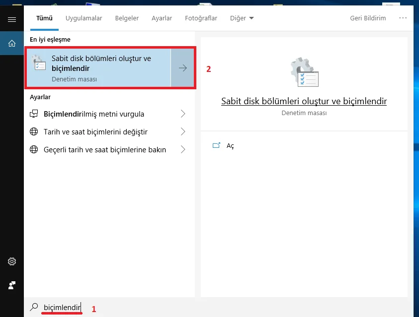 Windows 10da Yeni Bir Hard Diski Depolama Birimi Formatlama 1 - Windows 10'da Yeni Bir Hard Disk Nasıl Formatlanır?