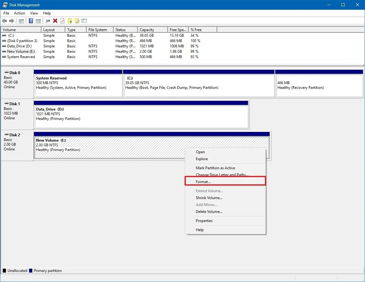 Windows 10da Yeni Bir Hard Diski Depolama Birimi Formatlama 2 - Windows 10'da Yeni Bir Hard Disk Nasıl Formatlanır?
