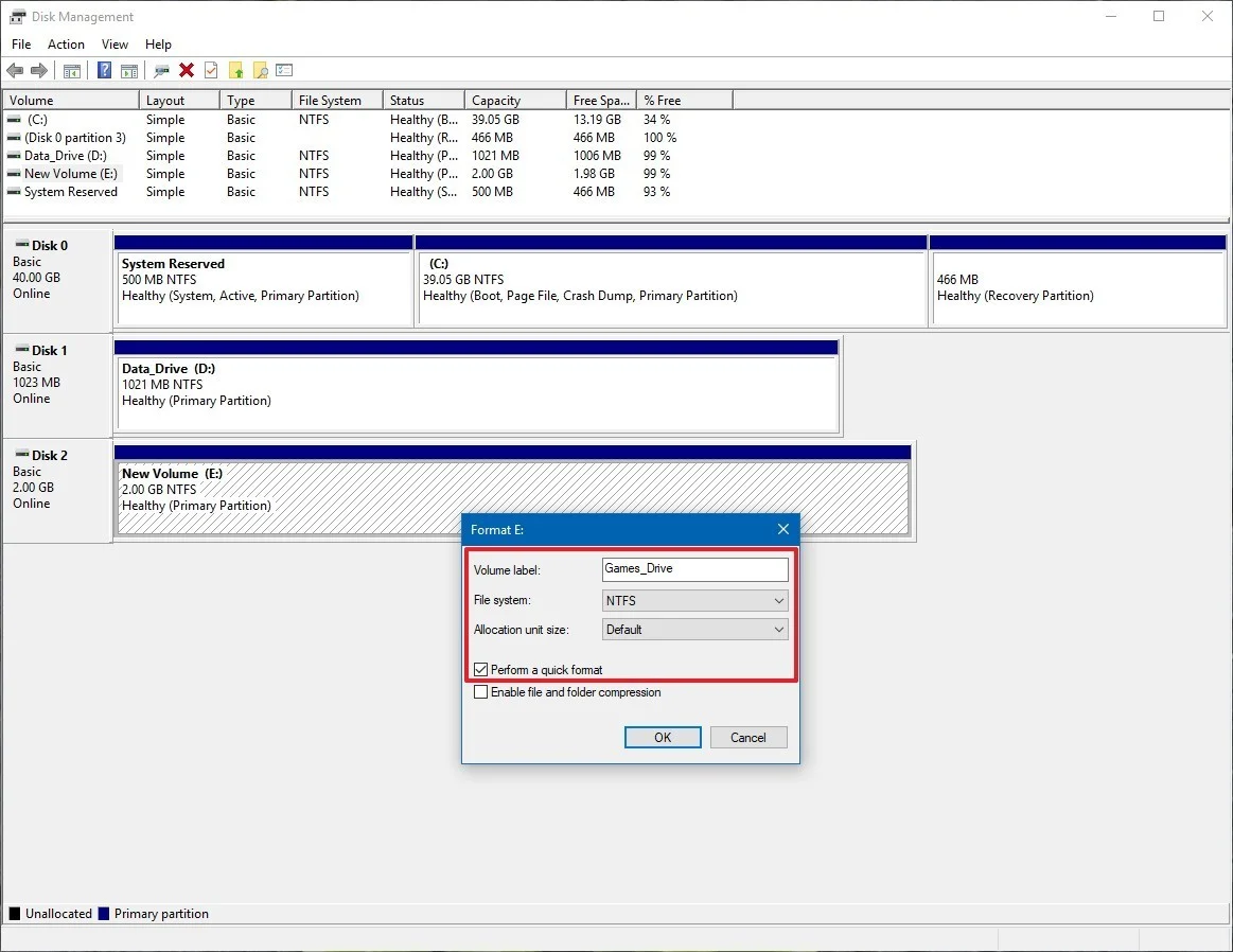 Windows 10da Yeni Bir Hard Diski Depolama Birimi Formatlama 3 - Windows 10'da Yeni Bir Hard Disk Nasıl Formatlanır?