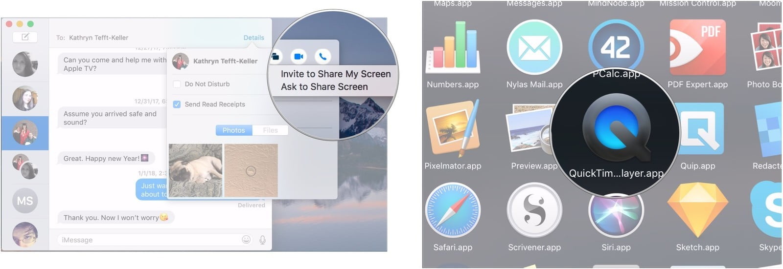 iPhoneda iPadde ve Macte Mesajlar Uygulaması ile Uzak Bağlantı ve Ekran Paylaşımı 9