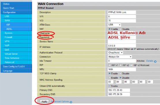BILLION BiPAC 7404V Modem Kurulumu 3 - BILLION BiPAC 7404V Modem Kurulumu (Resimli Anlatım)