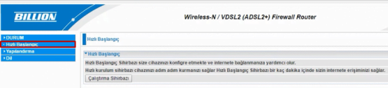 BILLION BiPAC 8400NXL R2 Modem Kurulumu 4 - BILLION BiPAC 8400NXL R2 Modem Kurulumu (Resimli Anlatım)