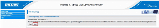 BILLION BiPAC 8400NXL R2 Modem Kurulumu 8 - BILLION BiPAC 8400NXL R2 Modem Kurulumu (Resimli Anlatım)