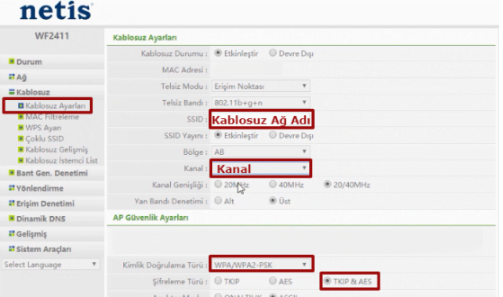 Netis WF2411 Modem Kurulumu 4 - Netis WF2411 Modem Kurulumu (Resimli Anlatım)