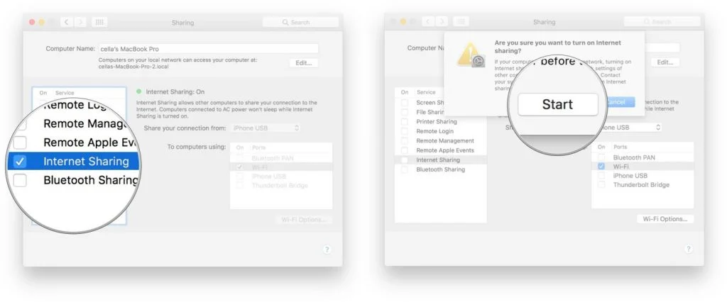 Macinizin İnternetini Wi Fi Hotspota Dönüştürme 3 - Mac'inizin İnternet Bağlantısını Nasıl Wi-Fi Hotspot'a Dönüştürebilirsiniz?